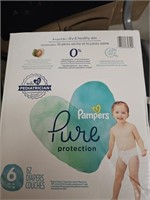 Pampers Diapers Size 6, 62 Count - Pure