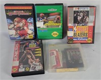 5 Sega Genesis Football & Basketball Games