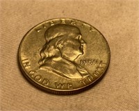 1959 Franklin Half Dollar Coin