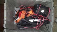 Bin of misc heater booster cables etc