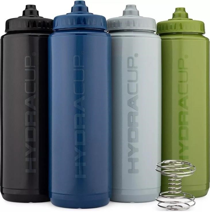 3 PACK 32oz Squeeze Water Bottles Bulk Set BPA