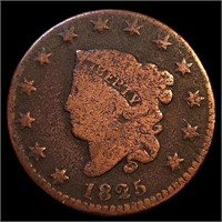 1825 Coronet Matron Head Large Cent
