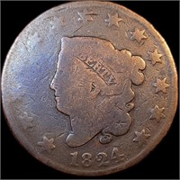 1824 Coronet Matron Head Large Cent