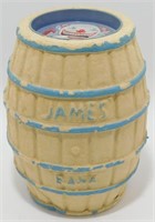 Vintage Salt Water Taffy Bank by James Co.: 7"