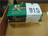 2 PARTIAL BOXES OF 30 30S & 22-250 SHELLS