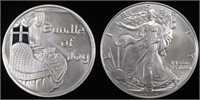 1 OZ .999 SILV 2024 BUNDLE OF JOY ROUND & 2024 ASE