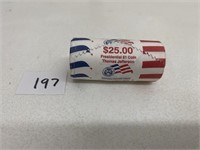 Uncirculated Presidental $1 Rolls US Mint