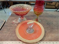 Amber Glass Dishes