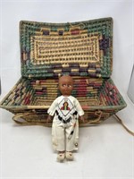 Southwest Native American style basket with