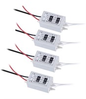 $40- 4 PACK 12V LED POWER SUPPLY 15W