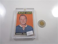 Carte de hockey Johnny Bower OPC 65-66, maple