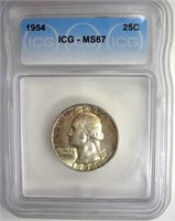 1954 Quarter ICG MS67 LISTS $325