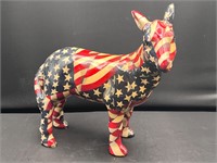 Vintage USA Flag Patchwork Democratic Donkey