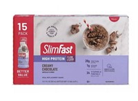 New 15pk Slimfast High Protein Creamy Chocolate