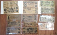 Group of Fac-Simile Confederate Currency