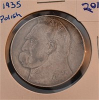 1935 POLISH SILVER COIN
