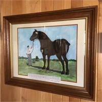 Painting of Vintage Horse Print