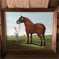 Painting of Vintage Horse Print