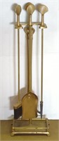 (F) Scallop Shell Fireplace Tools 31"T