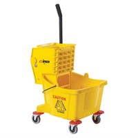 Winco Commercial Mop Bucket on Wheels, 26 Quart,