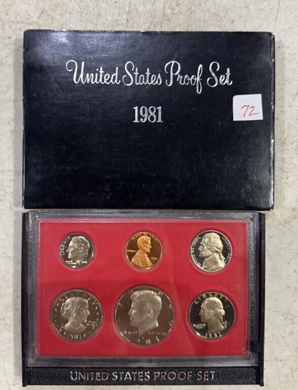 1981-S PROOF SET W/SUSAN B. ANTHONY DOLLAR