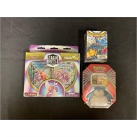 (3) Sealed Pokemon Items With Tin