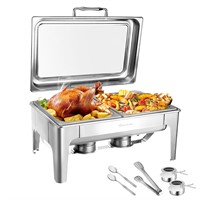 Warmounts 9.5QT Chafing Dish Buffet Set, Rectangul