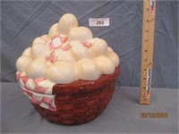 Basket of Eggs Cookie Jar