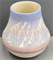 Mike Nav Folk Pottery Vase