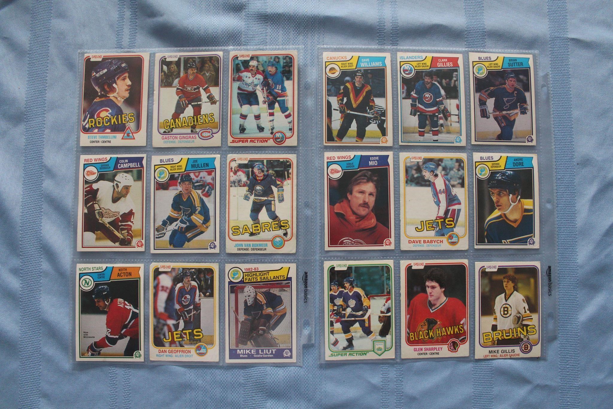 18 Assorted NHL Hockey Collector Cards