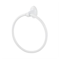 P675  Mainstays Oval Steel Towel Holder Ring, Whit