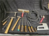 Assorted Tools - Screwdrivers, Stapler, Hammers,