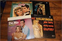 Grease soundtrack and miscellaneous LP records