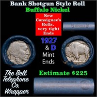 Buffalo Nickel Shotgun Roll in Old Bank Style 'Bel