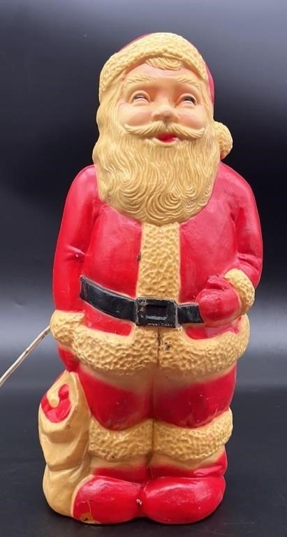 Vintage 13” Light Santa Blowmold