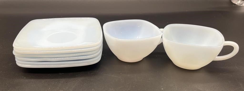 Vintage FireKing Snack Sets