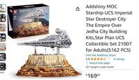 $169  Addshiny MOC Starship UCS Imperial Star Dest