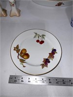 Royal Worcester Evesham salad plates gold rim