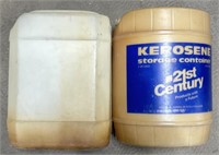 (AH) Gas & Kerosene 5Gal Plastic Cans 15” (2)