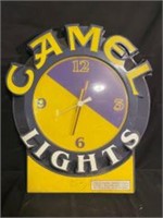Camel Lights Tobacco Advertising Wall Clock 22"