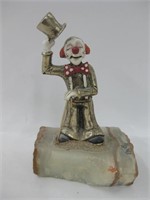6.25" Ron Lee '79 Signed Hand Painted Brass Clown