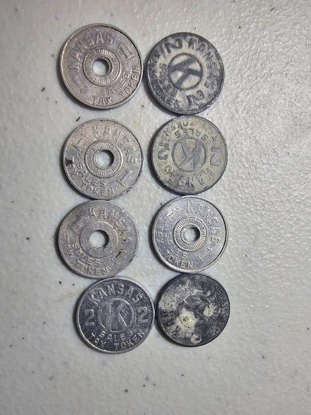 Kansas Sales Tax Tokens (x3)