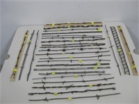 Assorted 19" Antique Barbed Wire Pieces