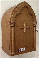 COMMUNION / BIBLE CABINET, 12"W X 19"H X 9"D