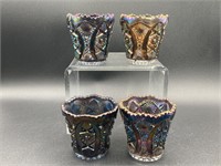 Imperial Glass Amethyst Heirloom Toothpick Holders