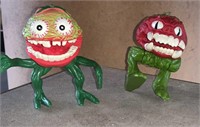 2 Veggie plastic toys made by fox-4-Square