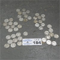 (50) Silver Mercury Dimes