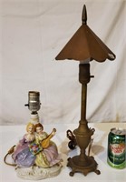 Figural +Copper/Brass Lamps