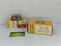 22 LR Ammo 3 full Boxes and 2 Partial