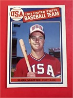 1985 Topps Mark McGwire Rookie Card USA